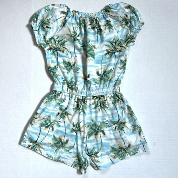 Old Navy Puff-Sleeve Jersey-Knit Romper Size Small (6-7) - Picture 8 of 11